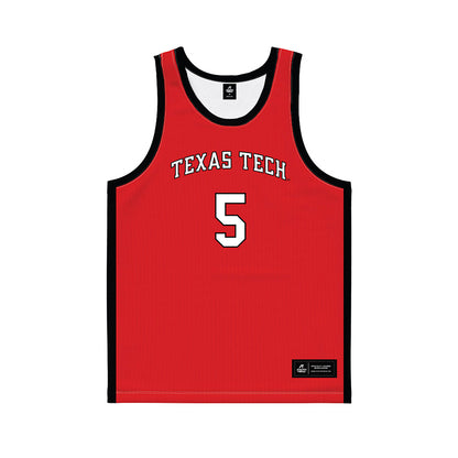 Texas Tech - NCAA Men's Basketball : Darrion Williams - Basketball Jersey-0