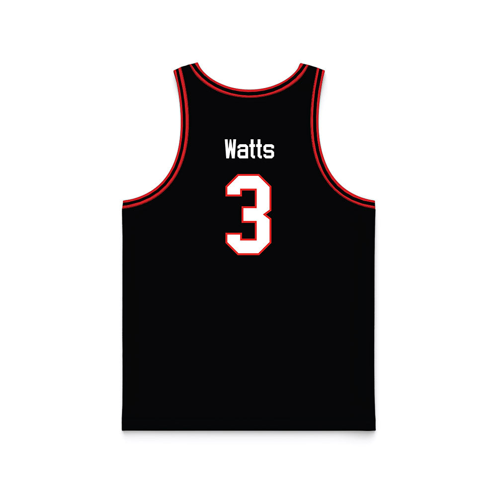 Texas Tech - NCAA Men's Basketball : Lejuan Watts - Basketball Jersey-1