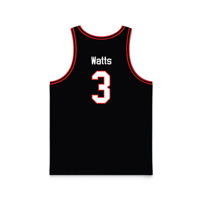 Texas Tech - NCAA Men's Basketball : Lejuan Watts - Basketball Jersey-1