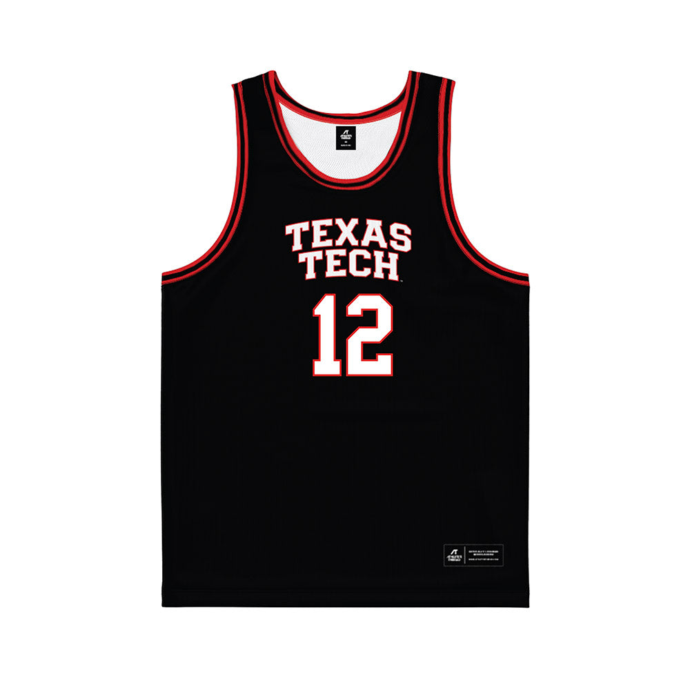 Texas Tech - NCAA Men's Basketball : Donovan Atwell - Basketball Jersey-0