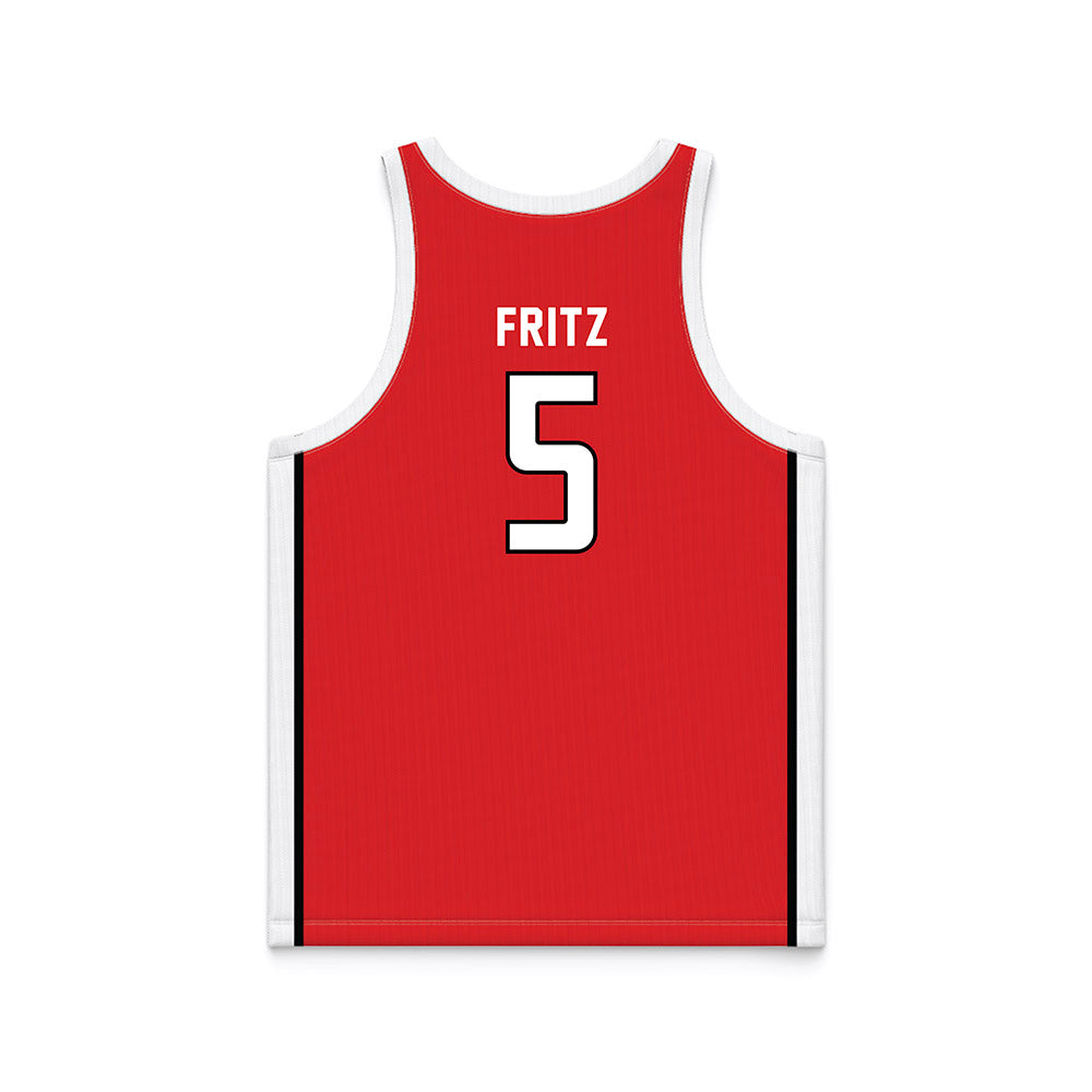 Texas Tech - NCAA Women's Basketball : Denae Fritz - Basketball Jersey-1