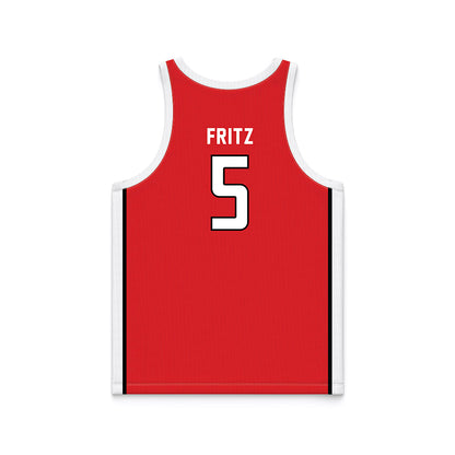 Texas Tech - NCAA Women's Basketball : Denae Fritz - Basketball Jersey-1