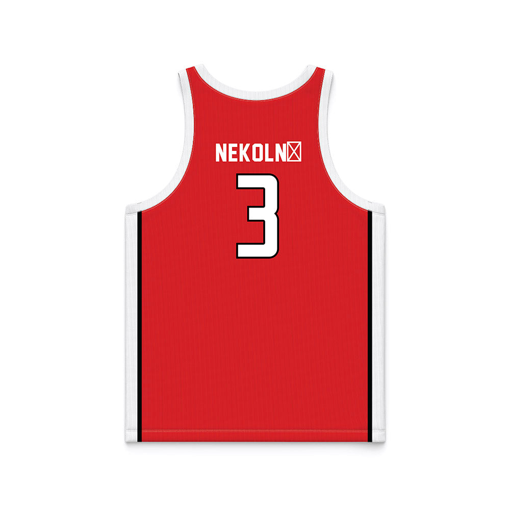Texas Tech - NCAA Women's Basketball : Julie Nekoln� - Basketball Jersey-1
