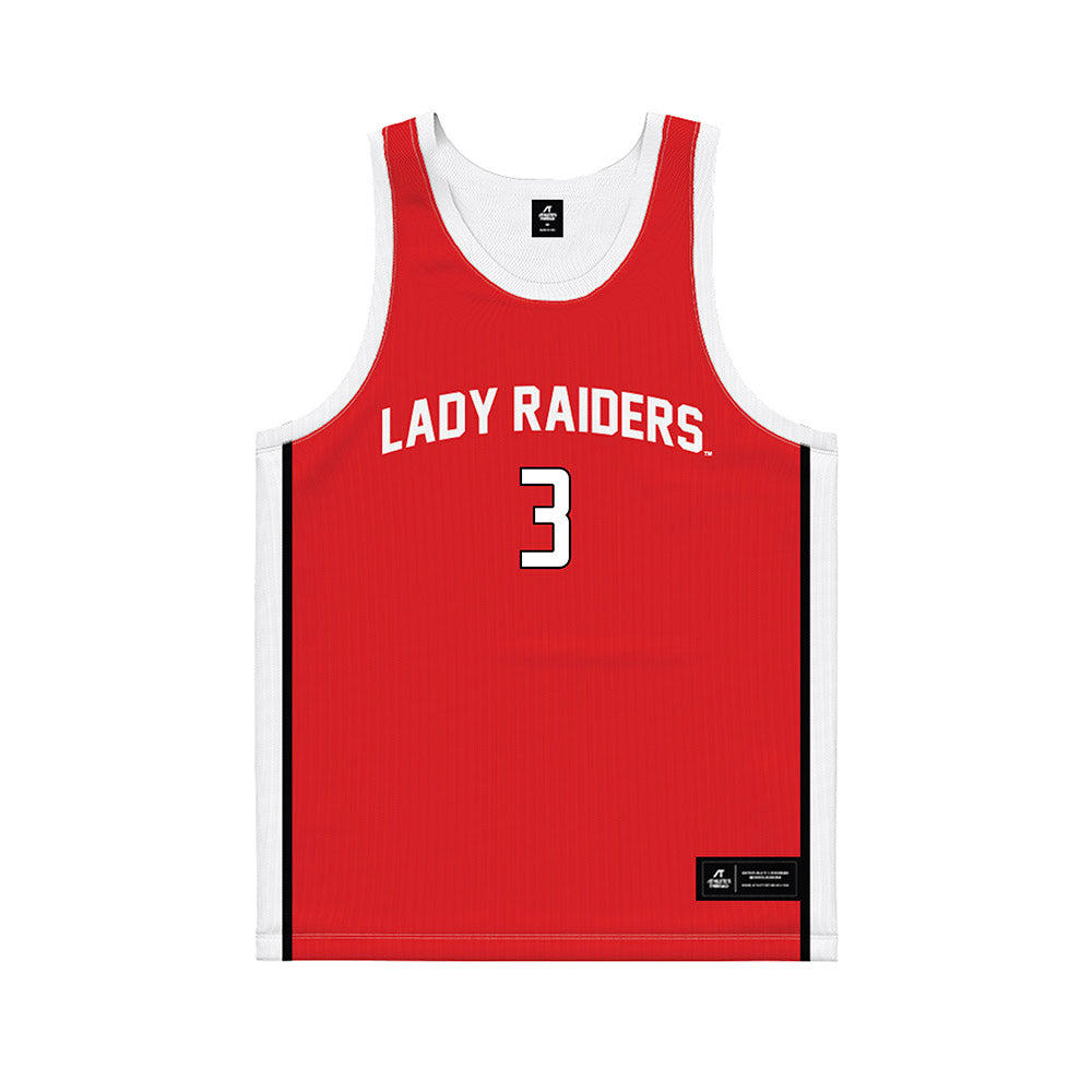Texas Tech - NCAA Women's Basketball : Julie Nekoln� - Basketball Jersey-0