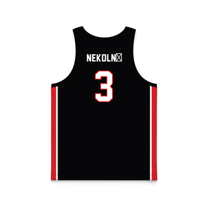 Texas Tech - NCAA Women's Basketball : Julie Nekoln� - Basketball Jersey-1