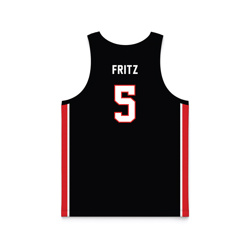 Texas Tech - NCAA Women's Basketball : Denae Fritz - Basketball Jersey-1