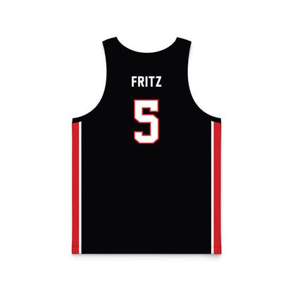 Texas Tech - NCAA Women's Basketball : Denae Fritz - Basketball Jersey-1