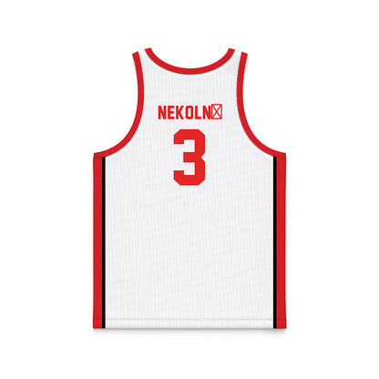 Texas Tech - NCAA Women's Basketball : Julie Nekoln� - Basketball Jersey-1