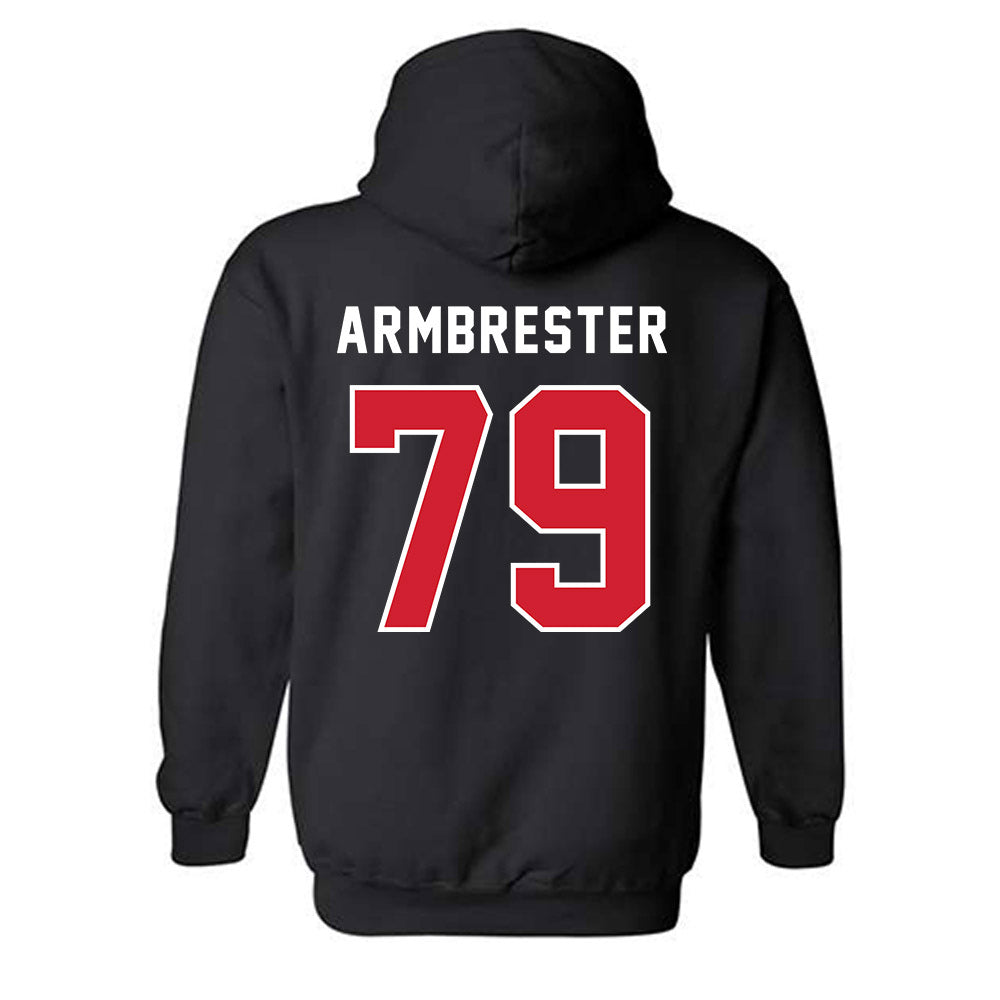 NWOSU - NCAA Men's Basketball : Robbie Armbrester - Hooded Sweatshirt-1