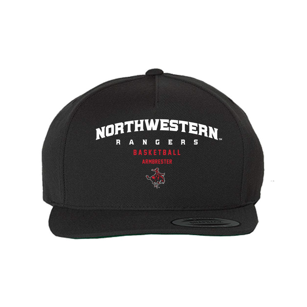 NWOSU - NCAA Men's Basketball : Robbie Armbrester - Snapback Hat-0
