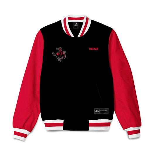 NWOSU - NCAA Men's Swimming & Diving : Zach Thomas - Bomber Jacket-0