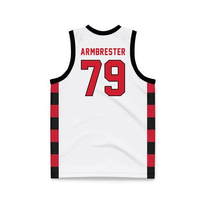 NWOSU - NCAA Men's Basketball : Robbie Armbrester - White Basketball Jersey-1