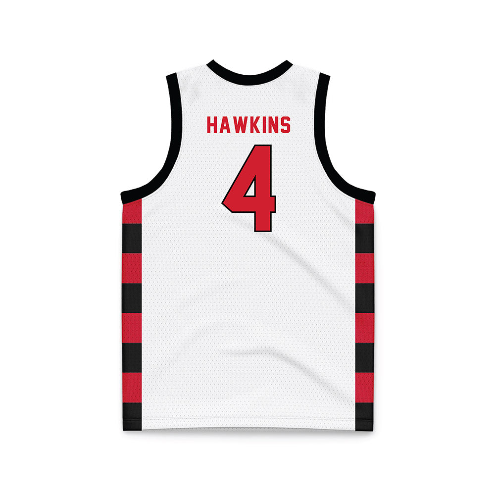 NWOSU - NCAA Men's Basketball : Mikey Hawkins - White Basketball Jersey-1