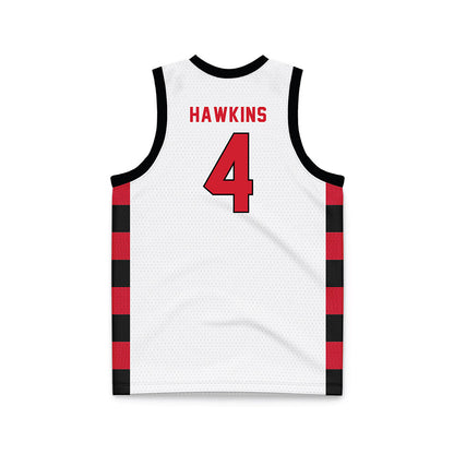 NWOSU - NCAA Men's Basketball : Mikey Hawkins - White Basketball Jersey-1