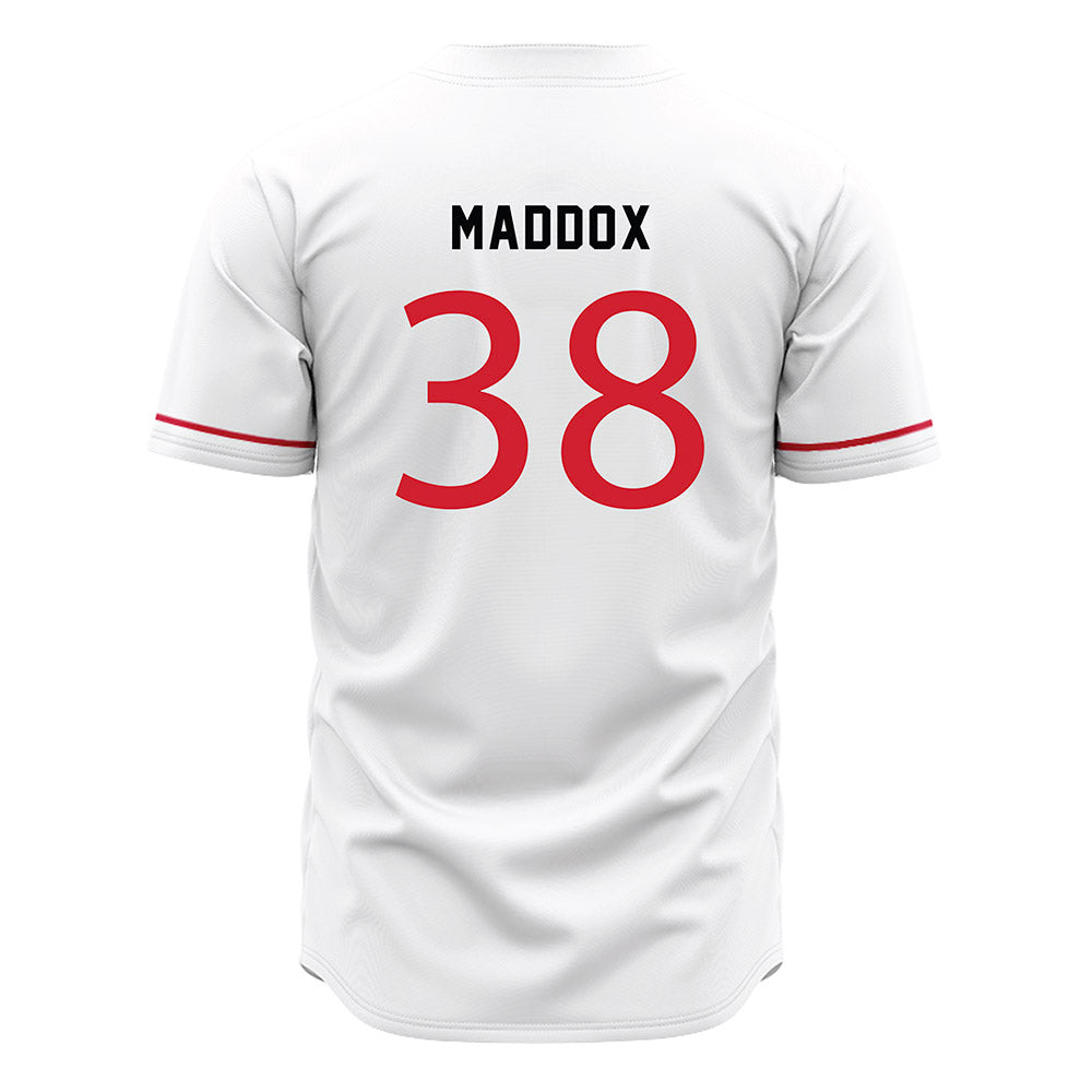 NWOSU - NCAA Baseball : Austin Maddox - white Jersey-1