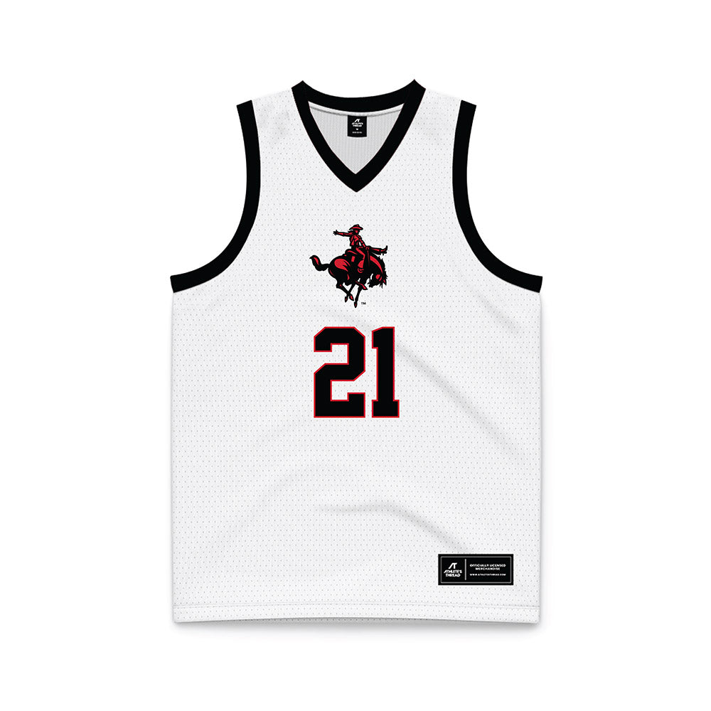 NWOSU - NCAA Women's Basketball : Kira Bass - White Basketball Jersey-0