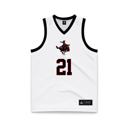 NWOSU - NCAA Women's Basketball : Kira Bass - White Basketball Jersey-0