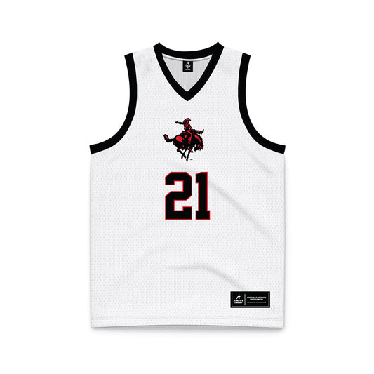 NWOSU - NCAA Women's Basketball : Kira Bass - White Basketball Jersey-0