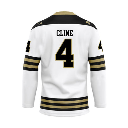 Lindenwood - NCAA Women's Ice Hockey : Paige Cline - White Hockey Jersey-1