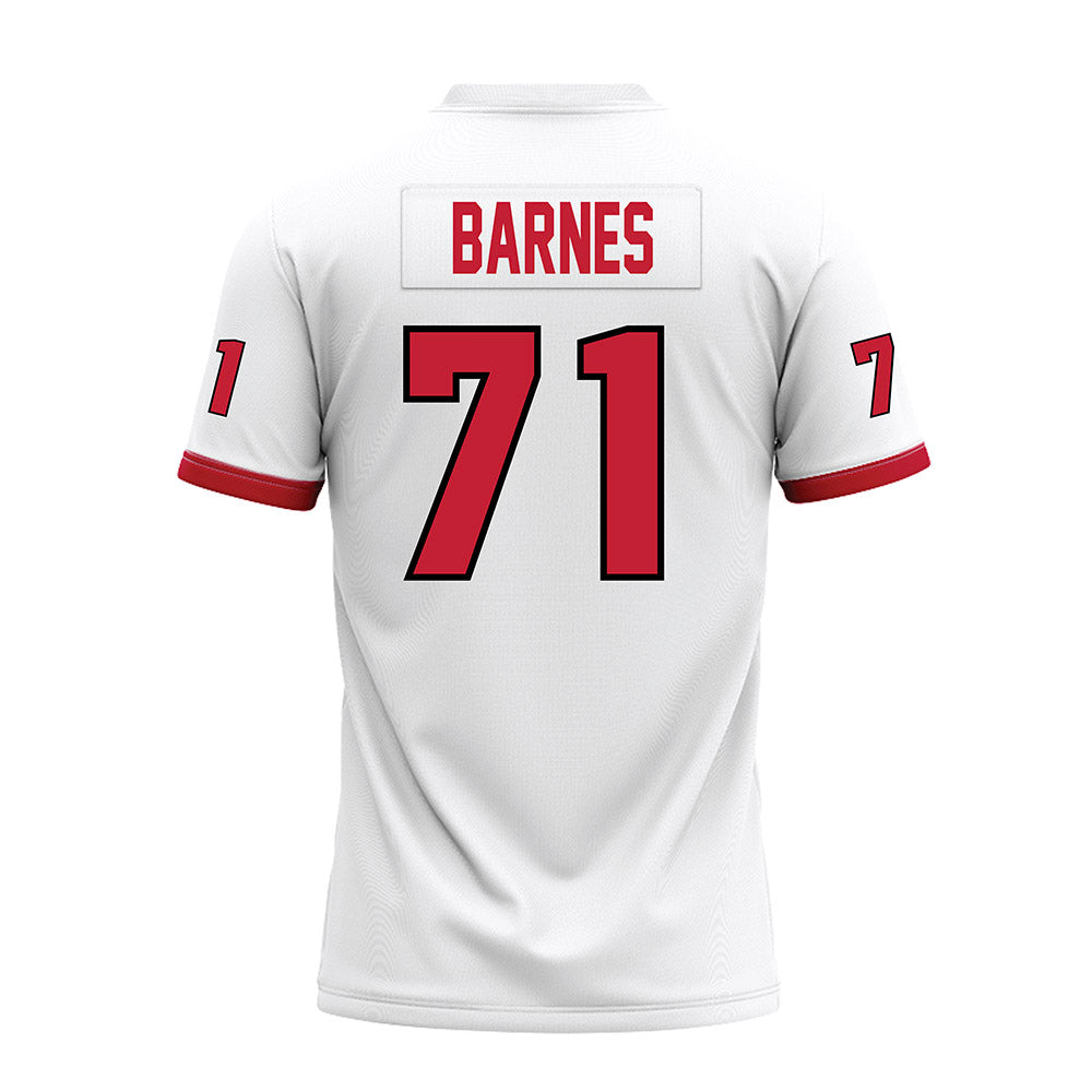 Miami of Ohio - NCAA Football : Lucas Barnes - White Premium Football Jersey-1