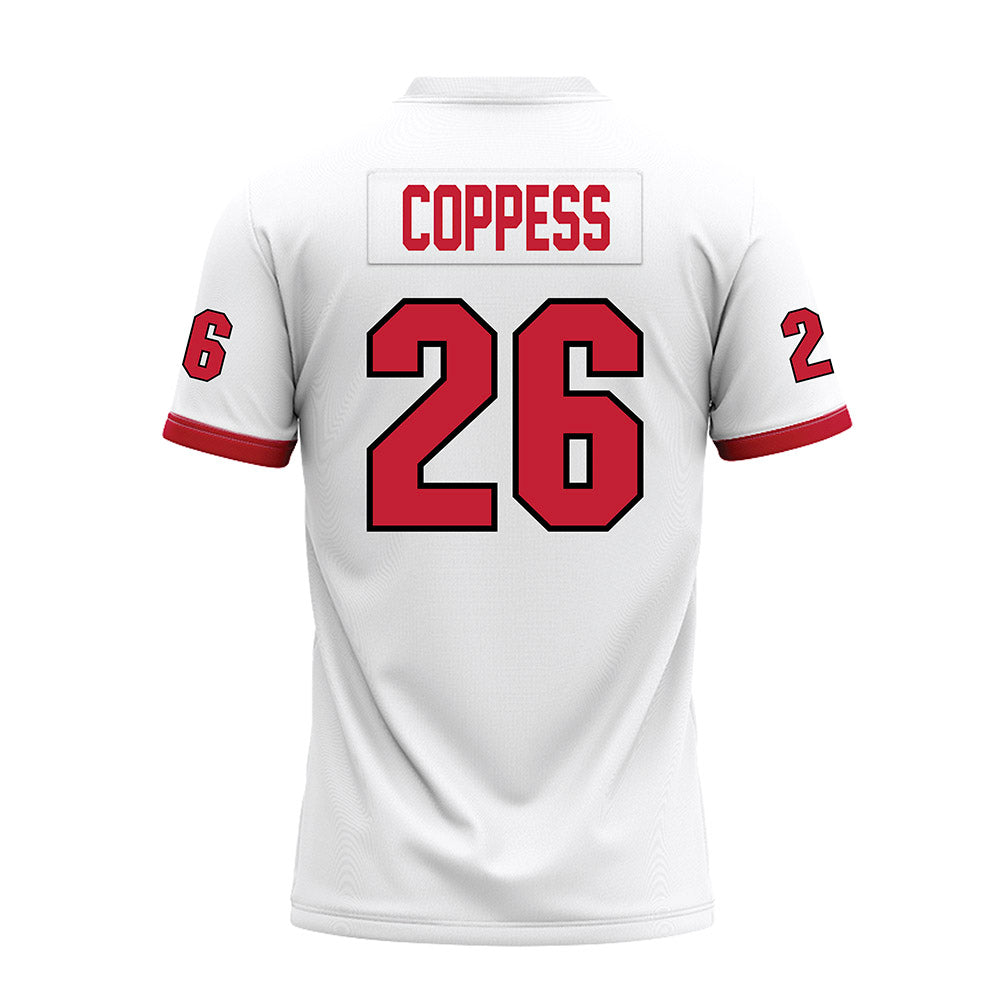 Miami of Ohio - NCAA Football : Eli Coppess - White Premium Football Jersey