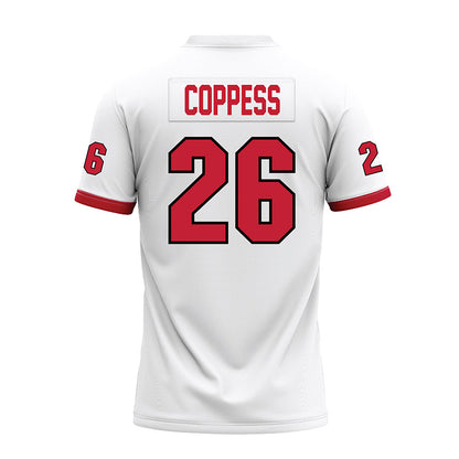 Miami of Ohio - NCAA Football : Eli Coppess - White Premium Football Jersey