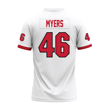 Miami of Ohio - NCAA Football : Luke Myers - White Premium Football Jersey-1