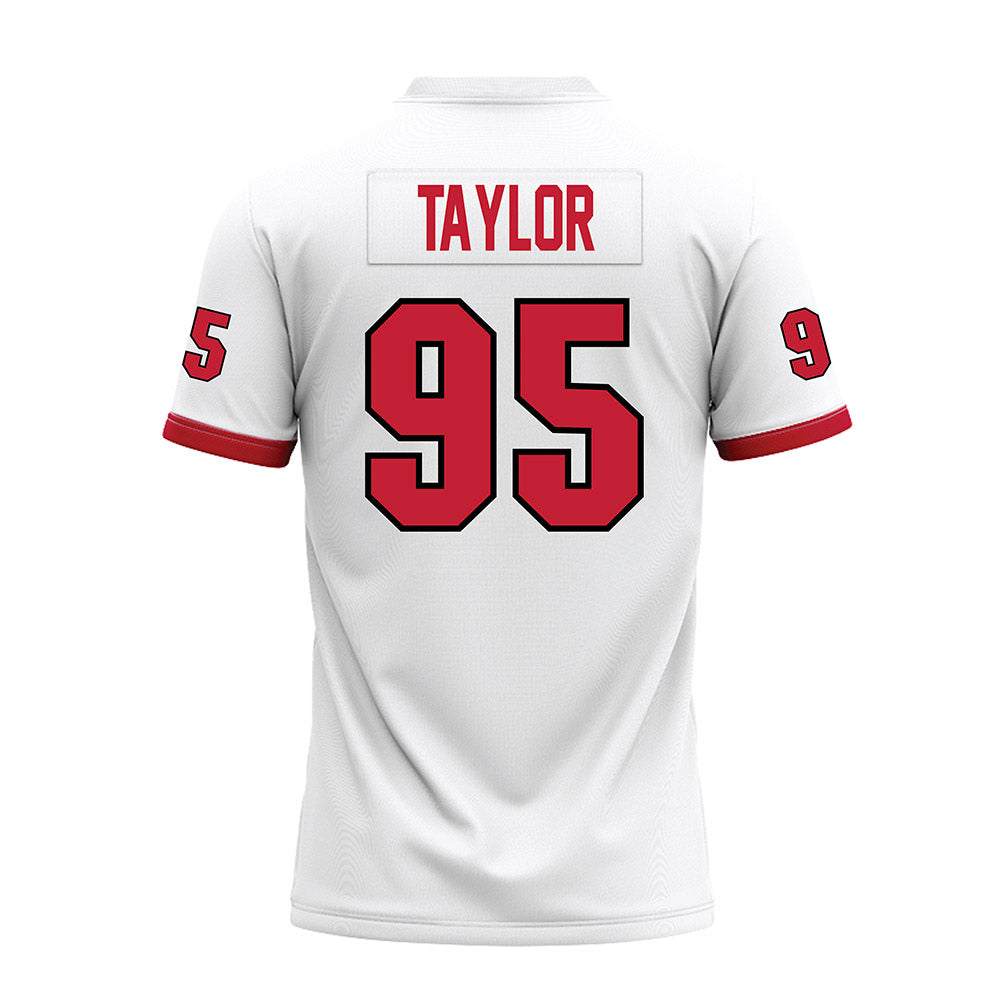Miami of Ohio - NCAA Football : Aariz Taylor - White Premium Football Jersey-1