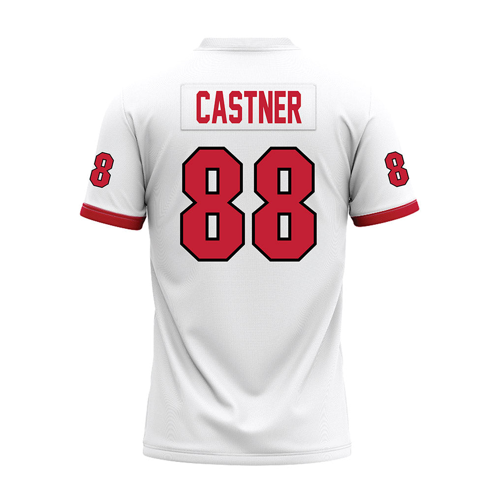 Miami of Ohio - NCAA Football : CJ Castner - White Premium Football Jersey-1
