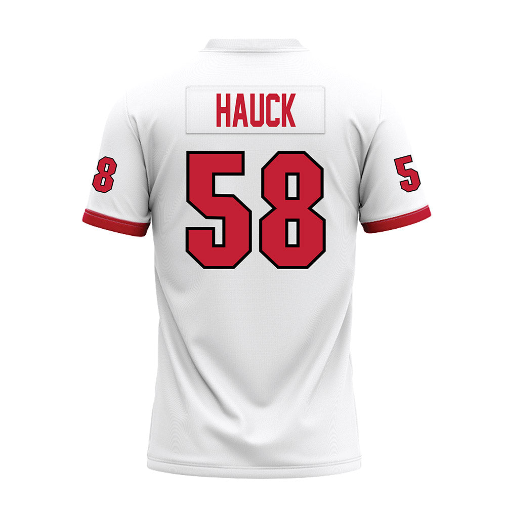 Miami of Ohio - NCAA Football : Maximus Hauck - White Premium Football Jersey-1