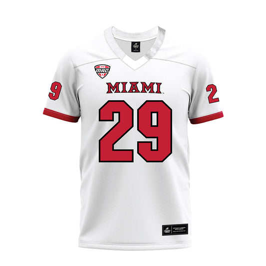 Miami of Ohio - Football Alumni : Silas Walters - White Premium Football Jersey-0