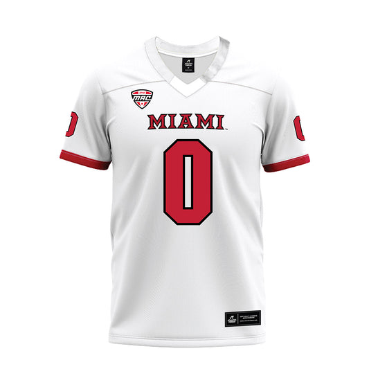 Miami of Ohio - NCAA Football : Amariyun Knighten - White Premium Football Jersey-0
