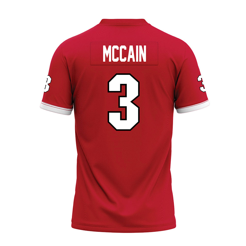 Miami of Ohio - NCAA Football : Malcolm McCain - Red Premium Football Jersey-1