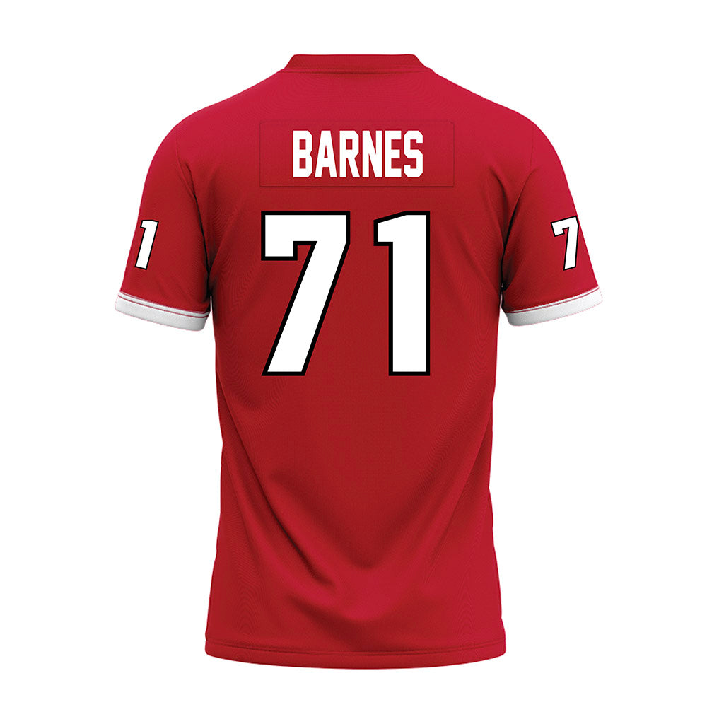 Miami of Ohio - NCAA Football : Lucas Barnes - Red Premium Football Jersey-1