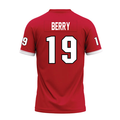 Miami of Ohio - NCAA Football : Luke Berry - Red Premium Football Jersey-1