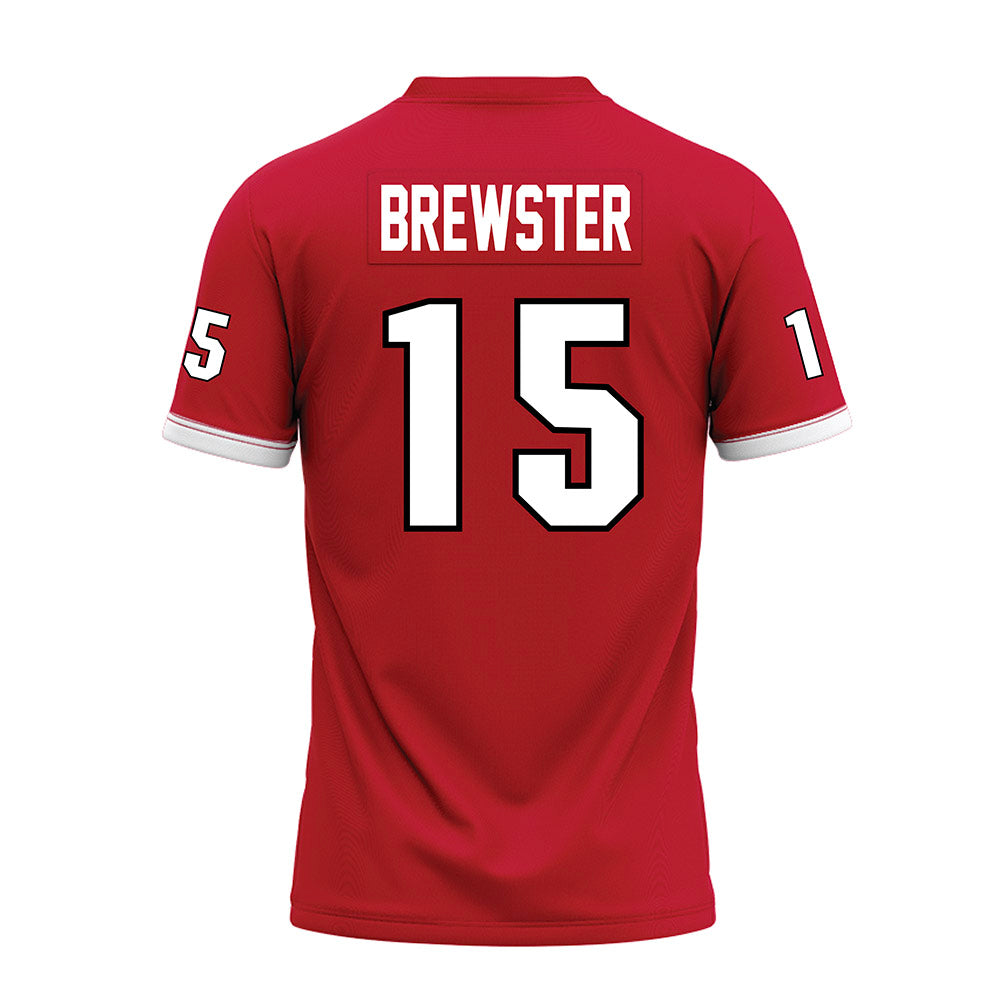 Miami of Ohio - NCAA Football : Harrison Brewster - Red Premium Football Jersey-1