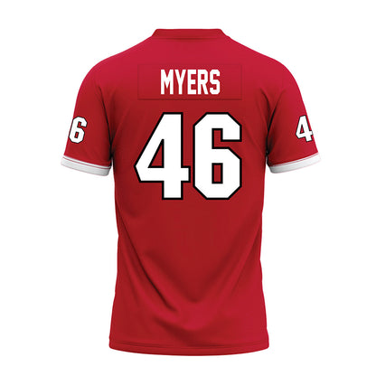 Miami of Ohio - NCAA Football : Luke Myers - Red Premium Football Jersey-1