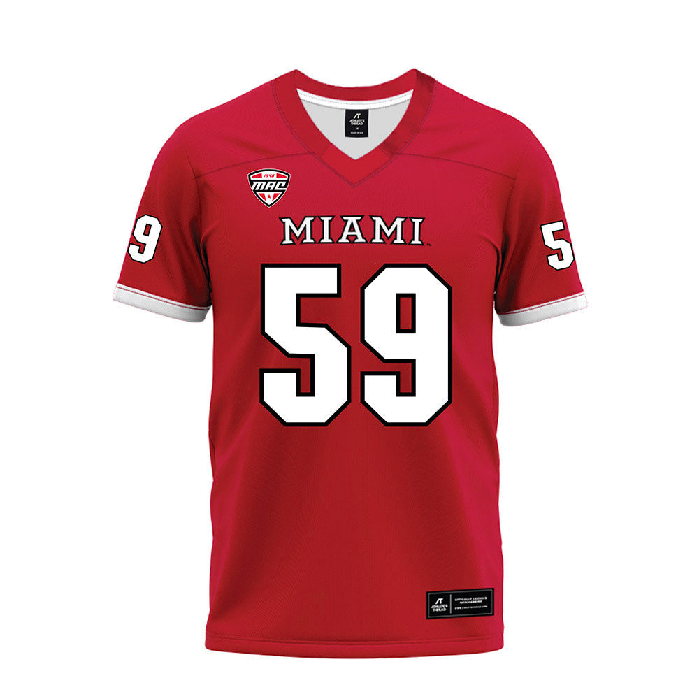 Miami of Ohio - NCAA Football : Mohamed Bangoura - Red Premium Football Jersey-0