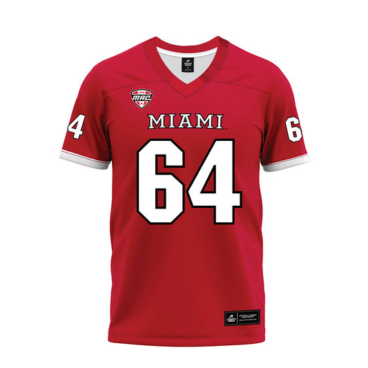 Miami of Ohio - NCAA Football : Nick Brady - Red Premium Football Jersey-0