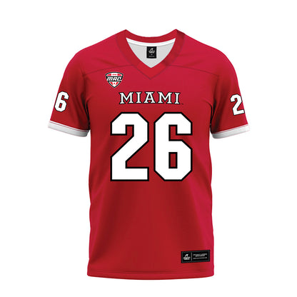 Miami of Ohio - NCAA Football : Eli Coppess - Red Premium Football Jersey