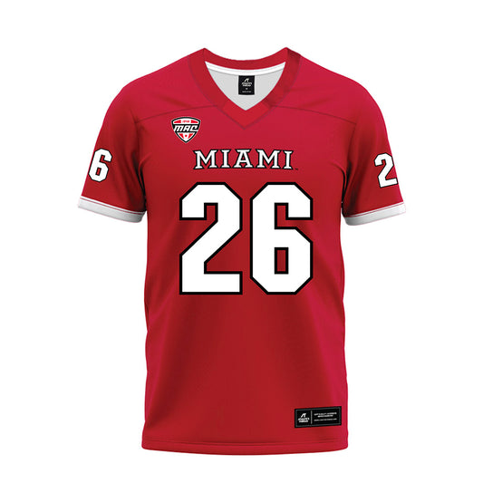 Miami of Ohio - NCAA Football : Eli Coppess - Red Premium Football Jersey