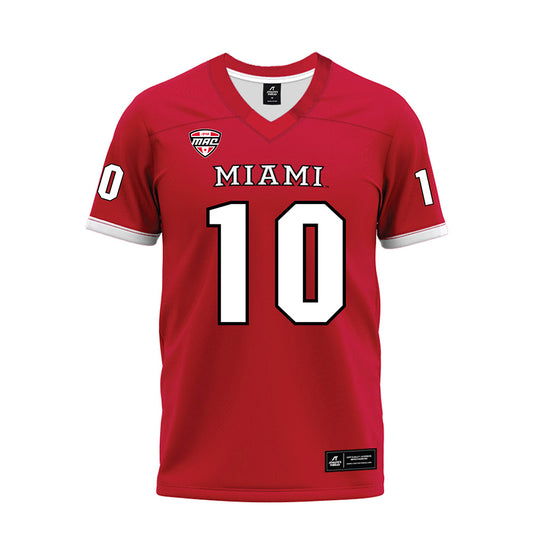 Miami of Ohio - NCAA Football : Lynel Billups-Williams - Red Premium Football Jersey-0