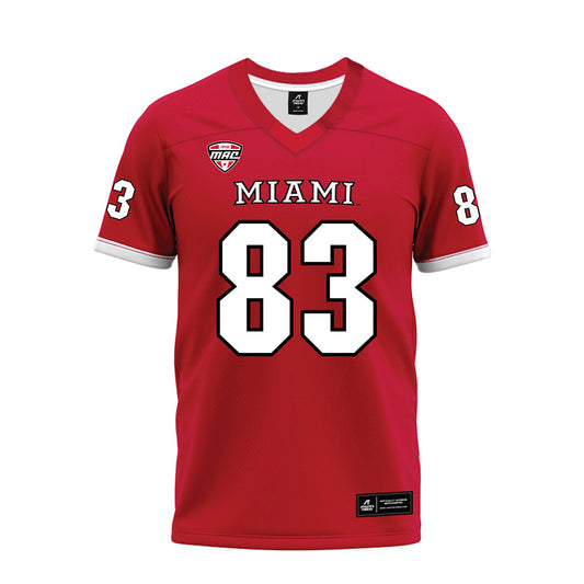 Miami of Ohio - NCAA Football : Eric Karner - Red Premium Football Jersey-0