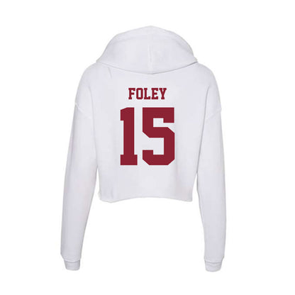 UMass - NCAA Women's Soccer : Sophia Foley - Women's Crop Fleece Hoodie-1