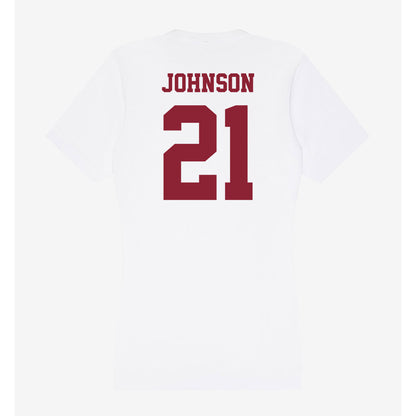 UMass - NCAA Football : Terron Johnson - Women's V-Neck T-Shirt-1
