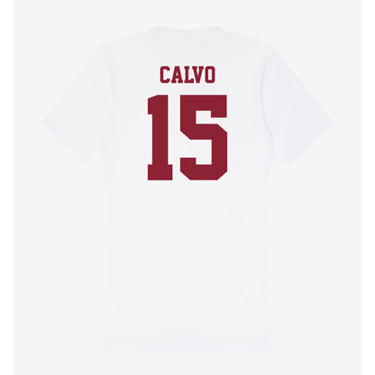 UMass - NCAA Men's Lacrosse : Michael Calvo - Women's V-Neck T-Shirt-1