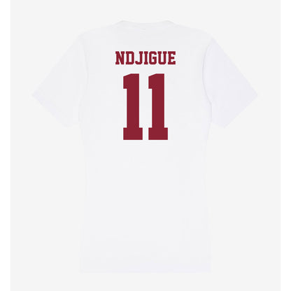 UMass - NCAA Men's Basketball : Jayden Ndjigue - Women's V-Neck T-Shirt-1