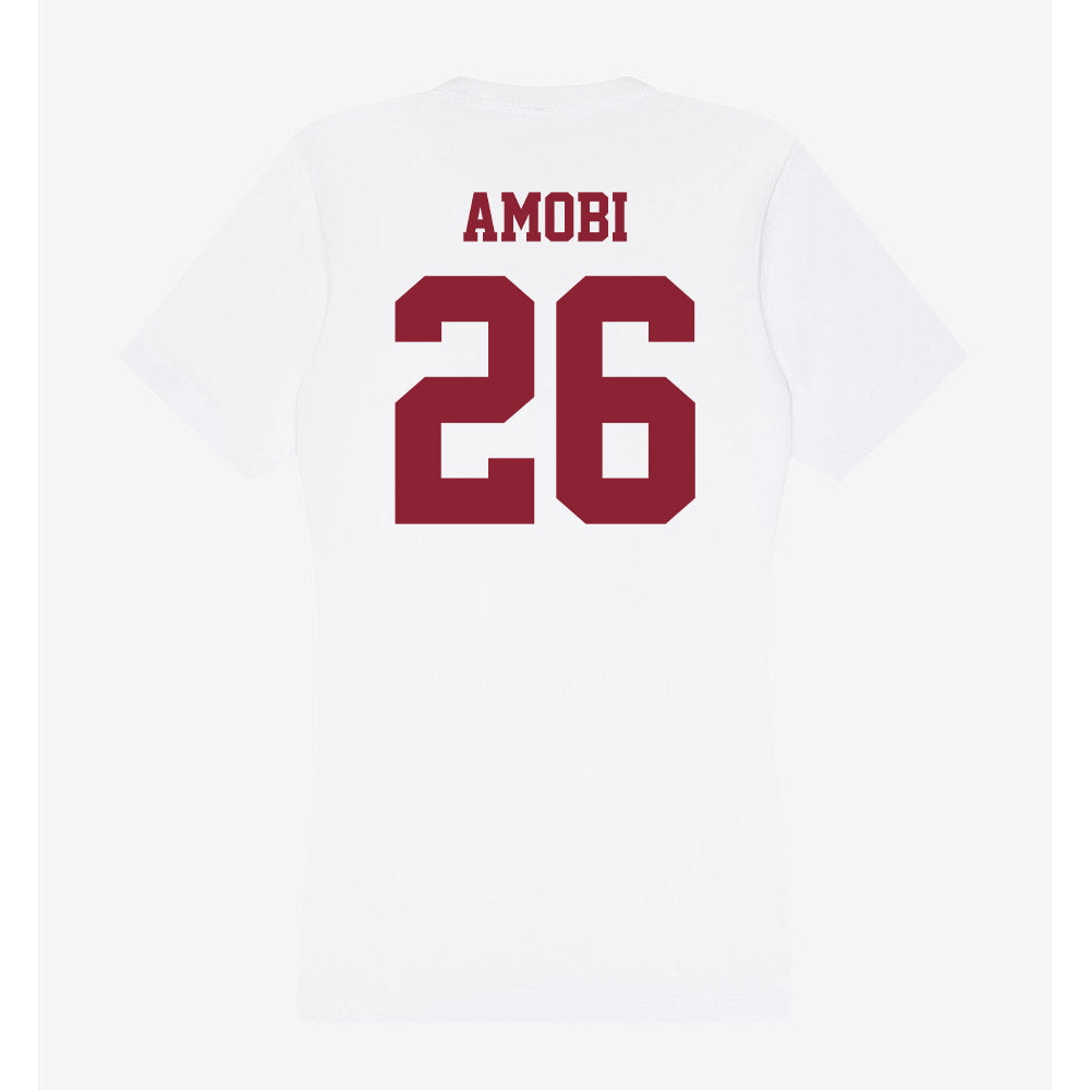 UMass - NCAA Football : Chibuzo Amobi - Women's V-Neck T-Shirt-1