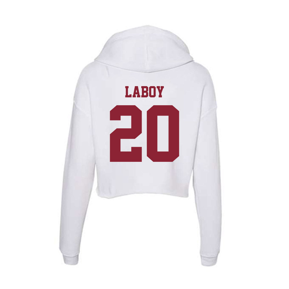 UMass - NCAA Football : Ricardo Laboy - Women's Crop Fleece Hooded Sweatshirt-1