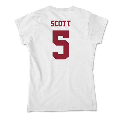 UMass - NCAA Women's Basketball : Kiki Scott - Soft Style Women’s T-Shirt-1